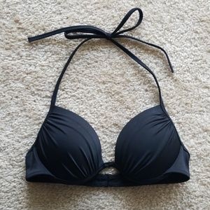 Black pushup bathing suit top